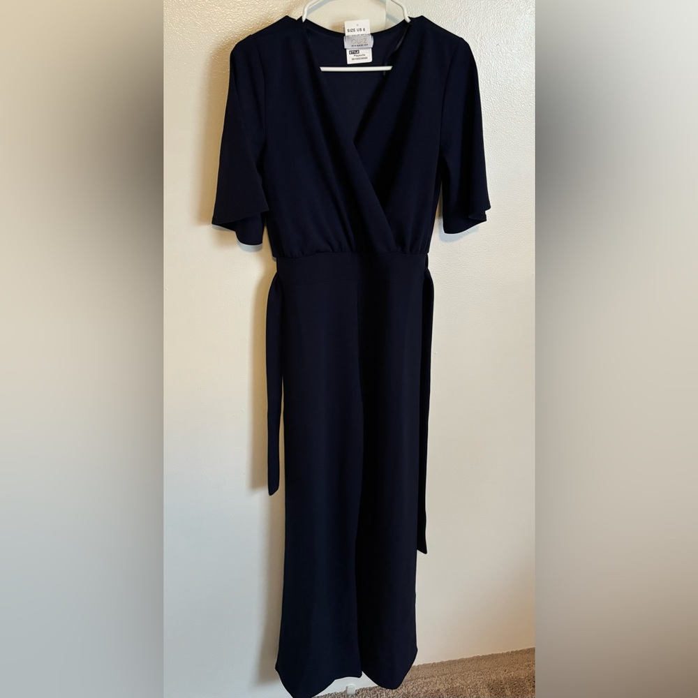 Navy Tiefront Jumpsuit 💙